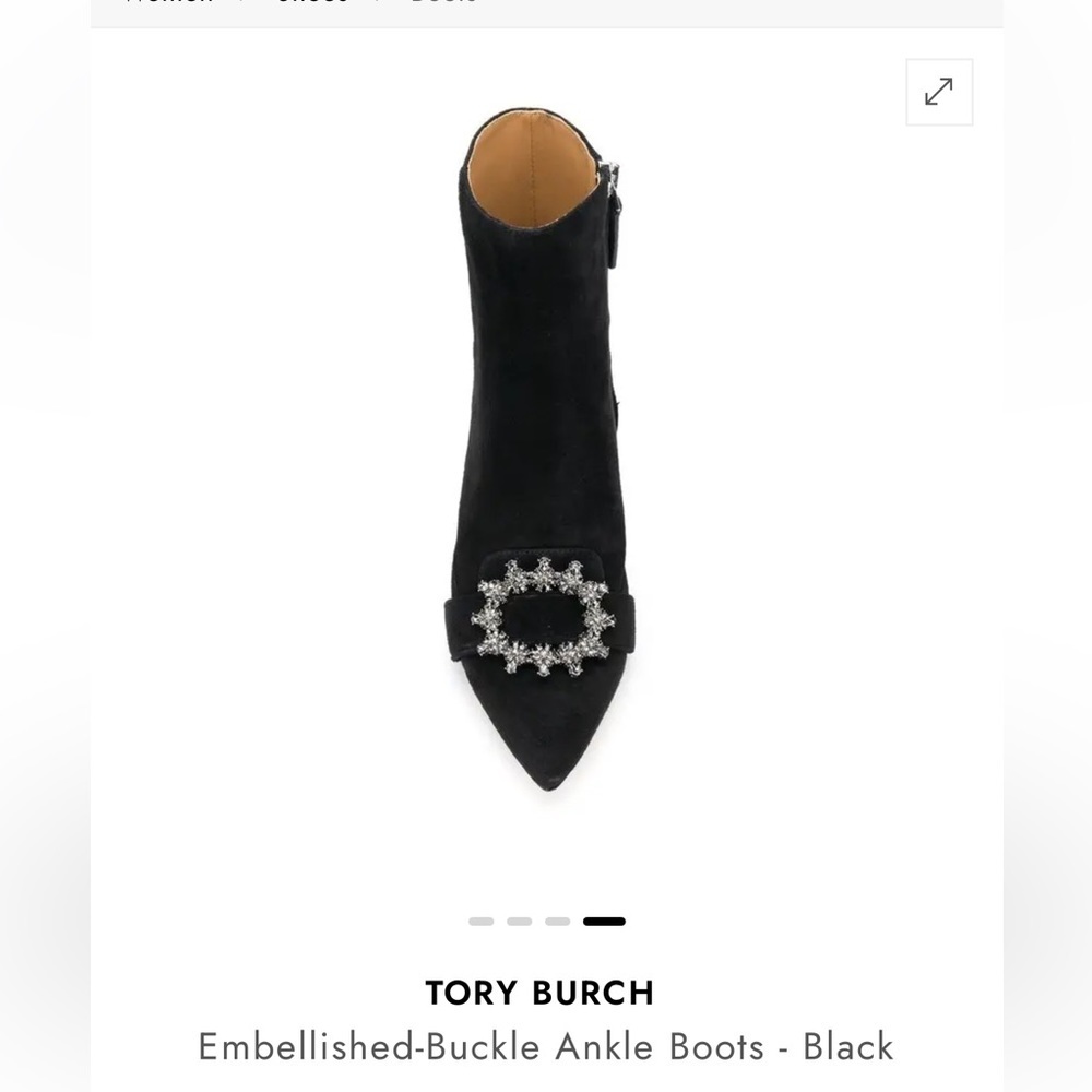 Tory Burch Embellished buckle ankle boots - Picture 6 of 9